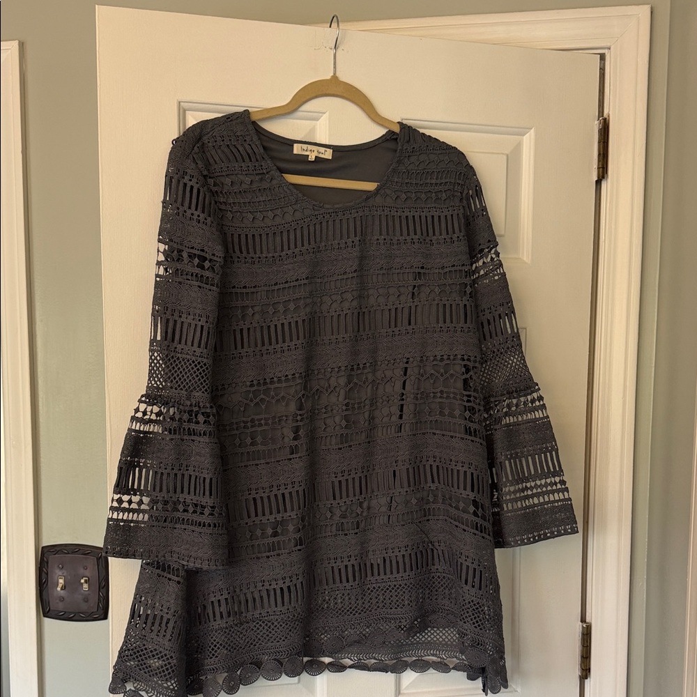 Indigo Black Lace Dress